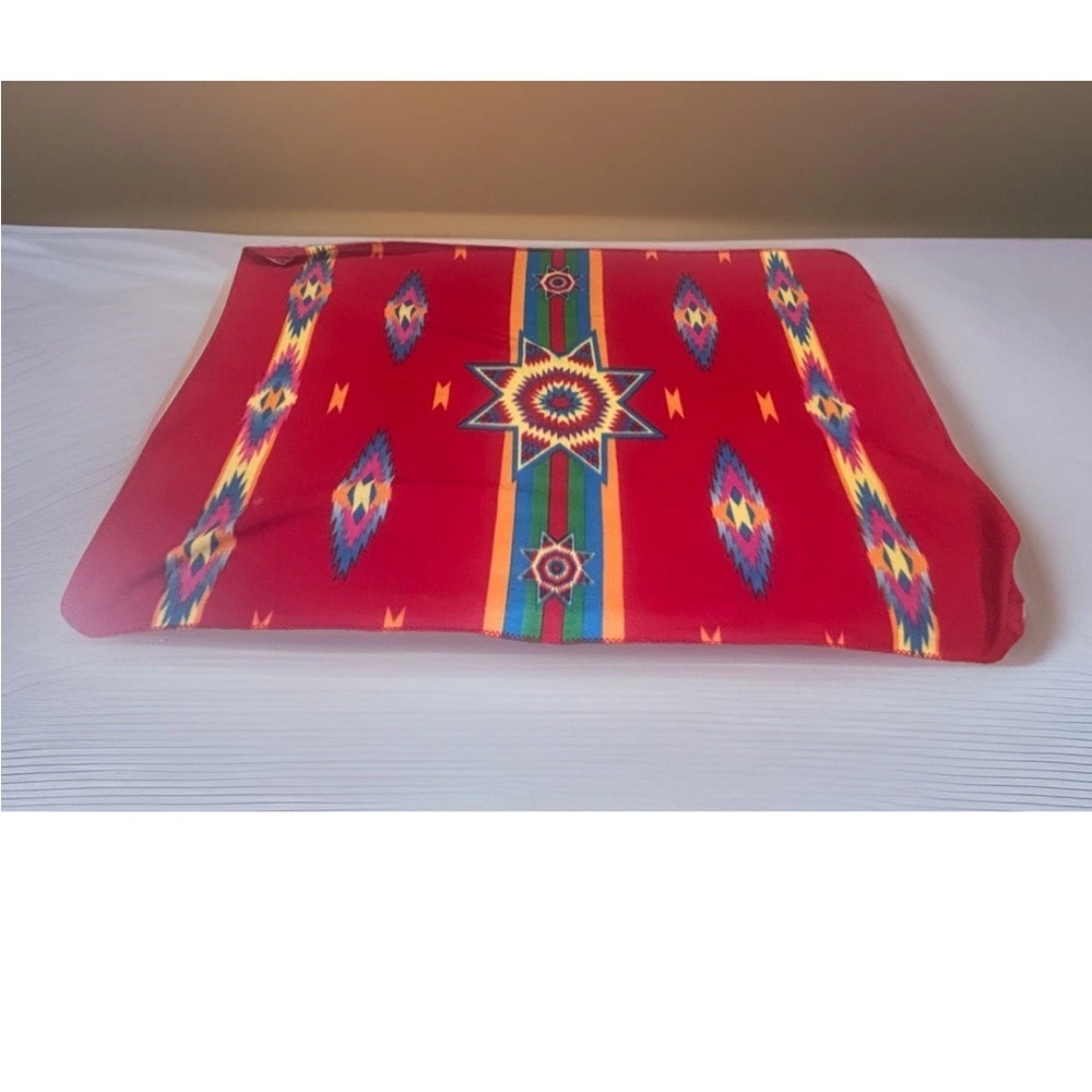 Southwestern Patterned Red Blanket
